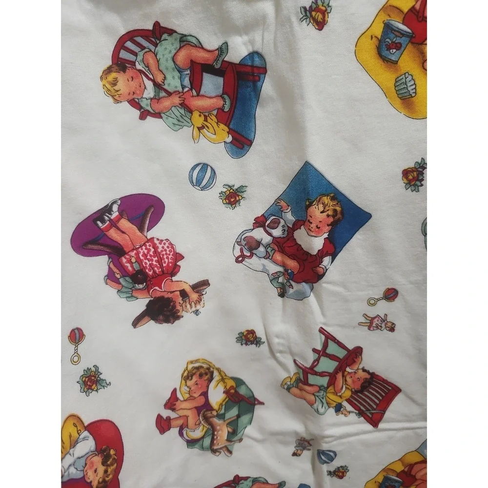 Handmade Baby‎ Blanket Retro Storybook Kids Print Soft Thick Nursery Bedding